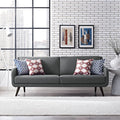 Gray Upholstered Fabric Sofa F963