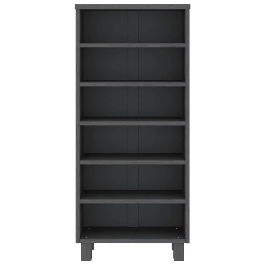 Dark Gray Solid Wood Pine Cabinet M74545
