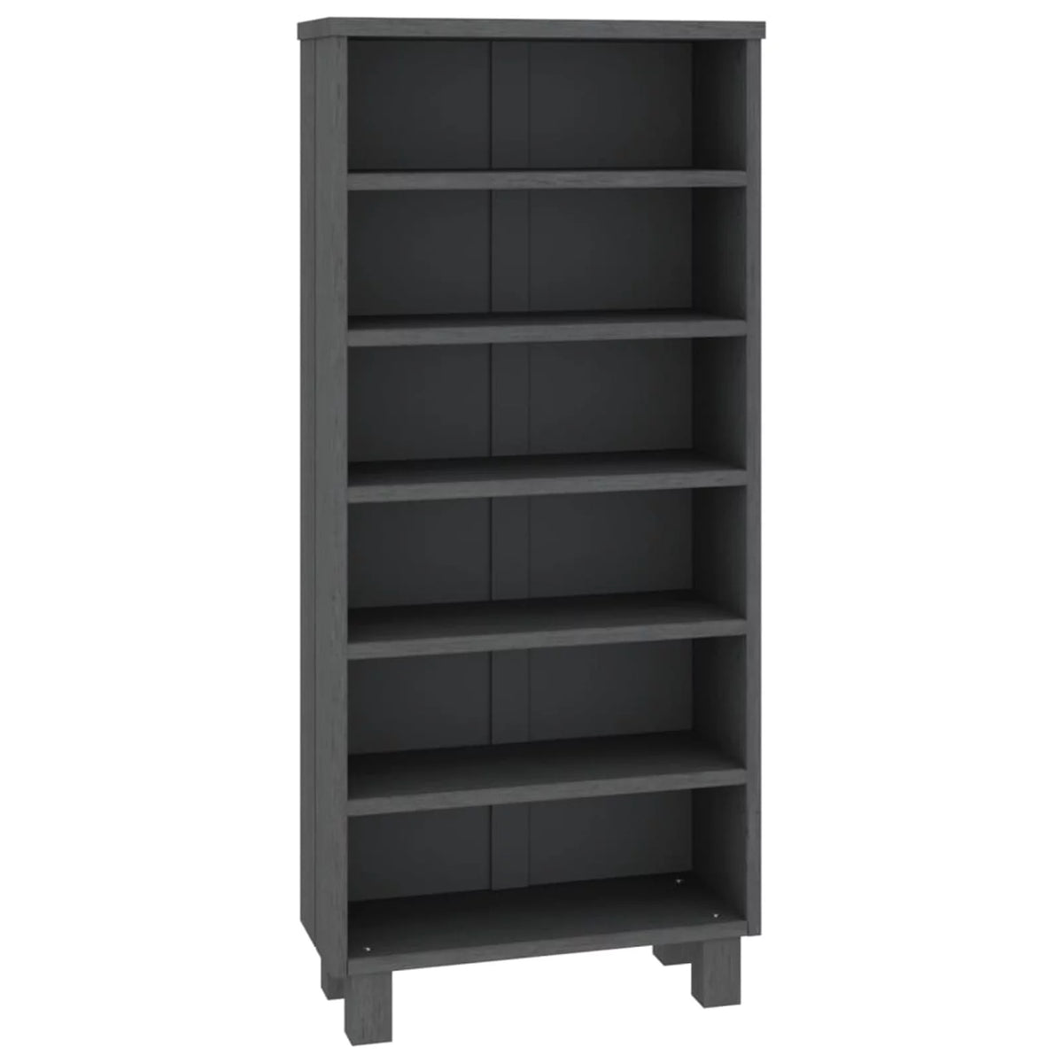 Dark Gray Solid Wood Pine Cabinet M74545