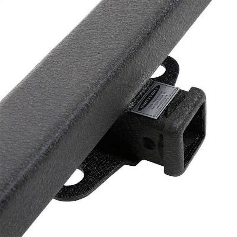 Textured Black Rear Bumper with Hitch and D-Ring Mounts Q19856