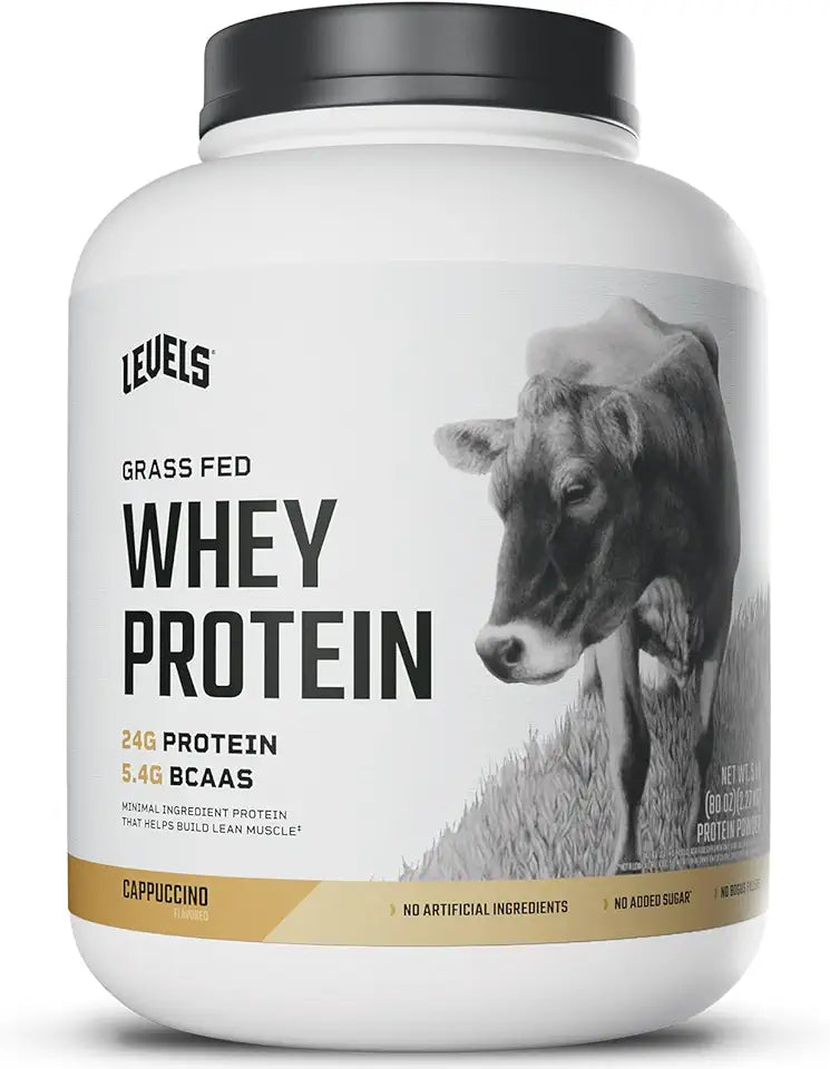 Grass Fed Whey Protein Powder Cappuccino 5LB C47263