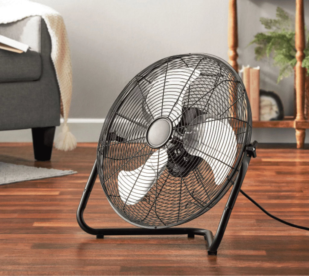 20 inch 3-Speed Steel Floor Fan, Black U796570
