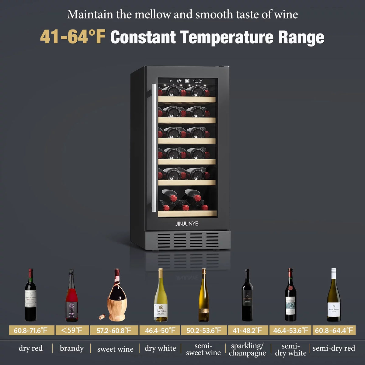 15" 30 Bottle Wine Cooler Refrigerator J82606