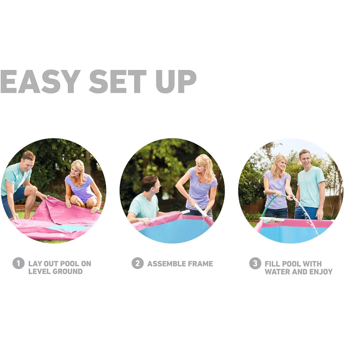 Pink 8' x 30 Above Ground Swimming Pool W639