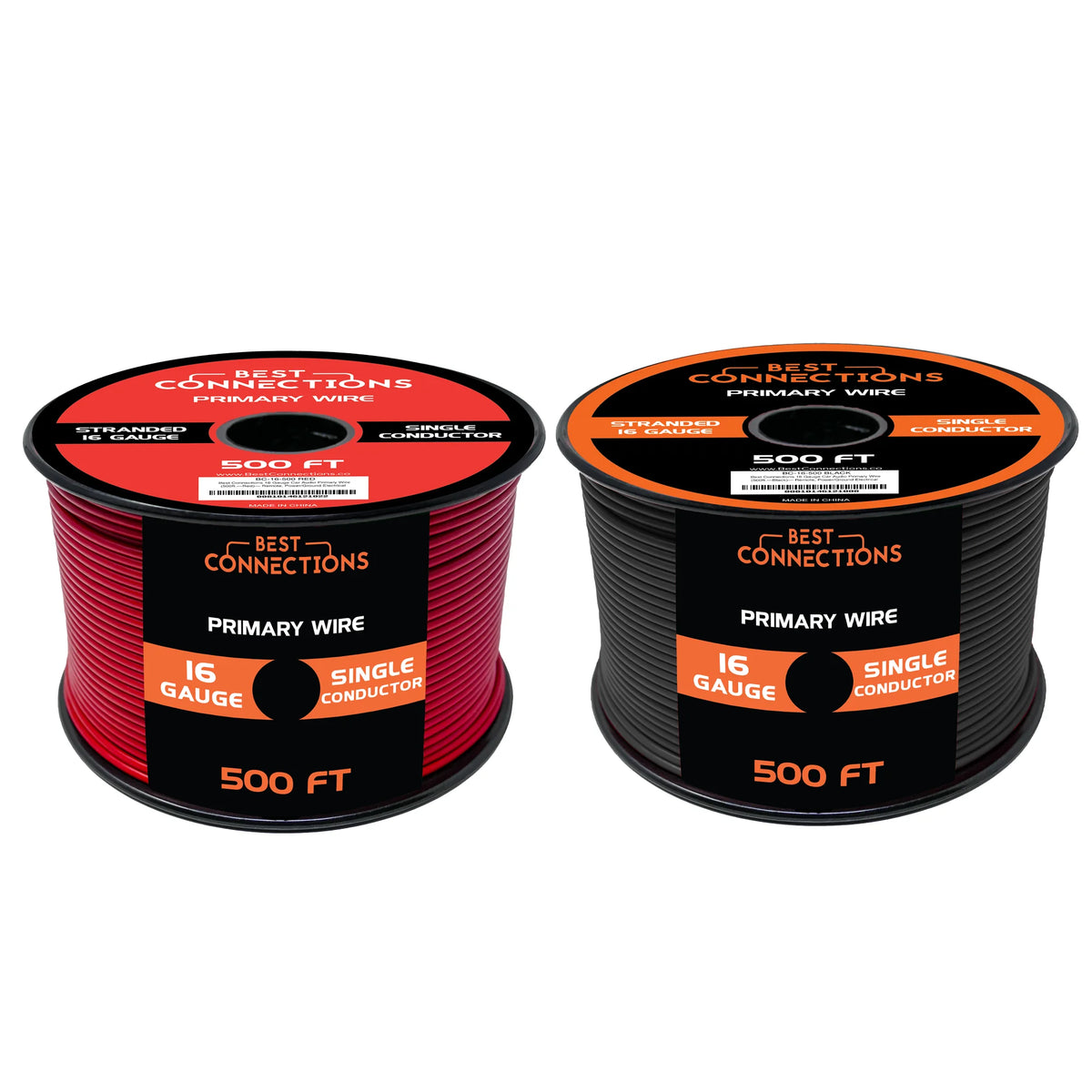 16 Gauge Automotive Primary Wire Red & Black 500ft Each Y140