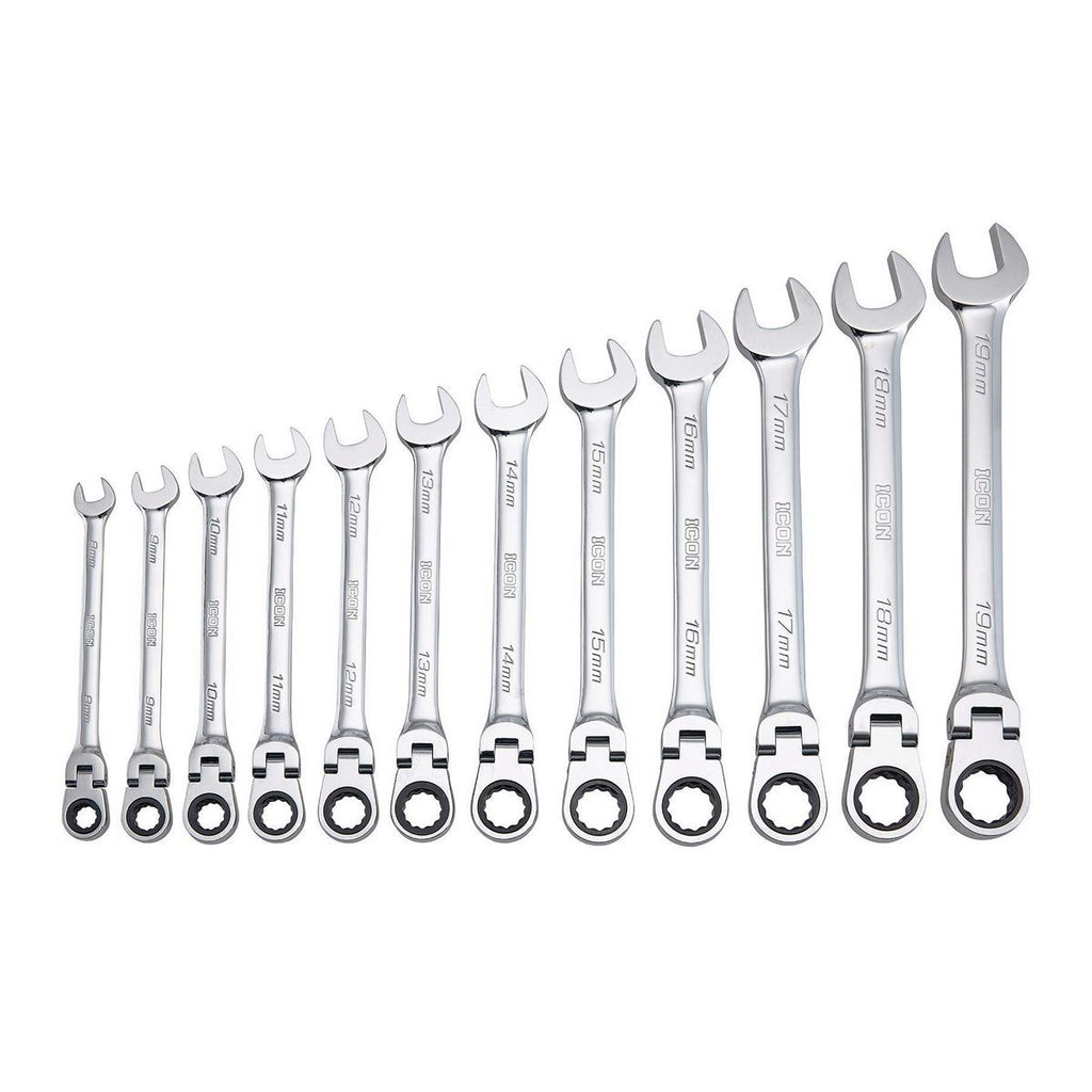 12-Piece Metric Ratcheting Combination Wrench L19247