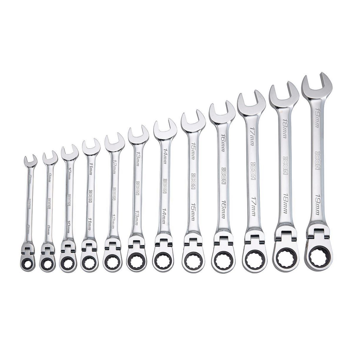 12-Piece Metric Ratcheting Combination Wrench L19247