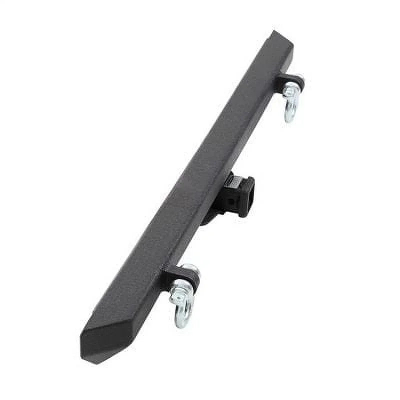 Textured Black Rear Bumper with Hitch and D-Ring Mounts Q19856