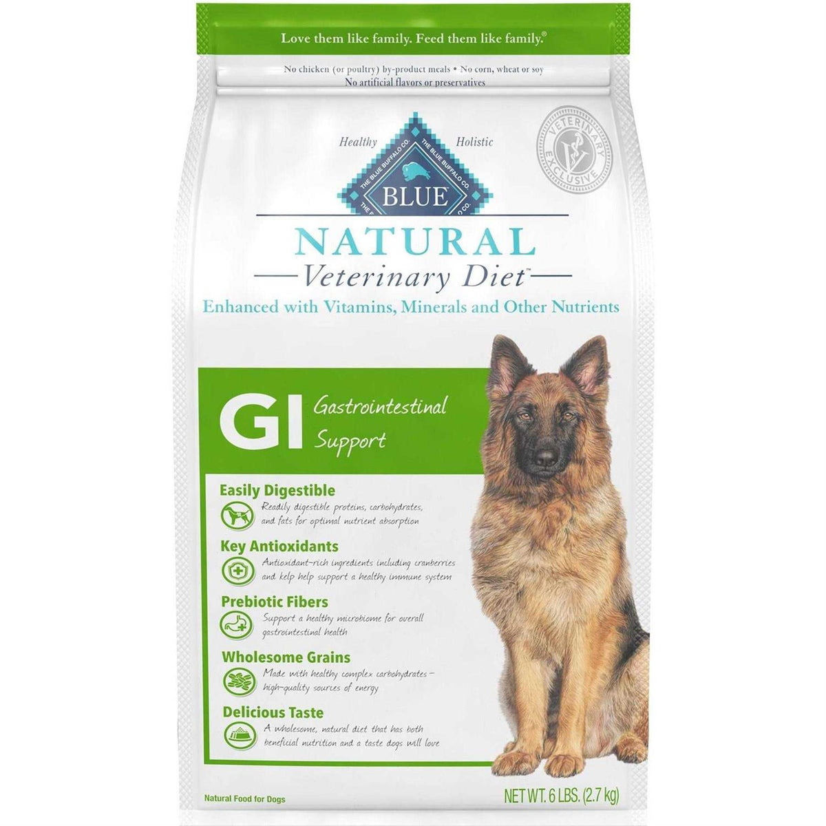Natural Veterinary Diet GI Gastrointestinal Support Dry Dog Food U28888