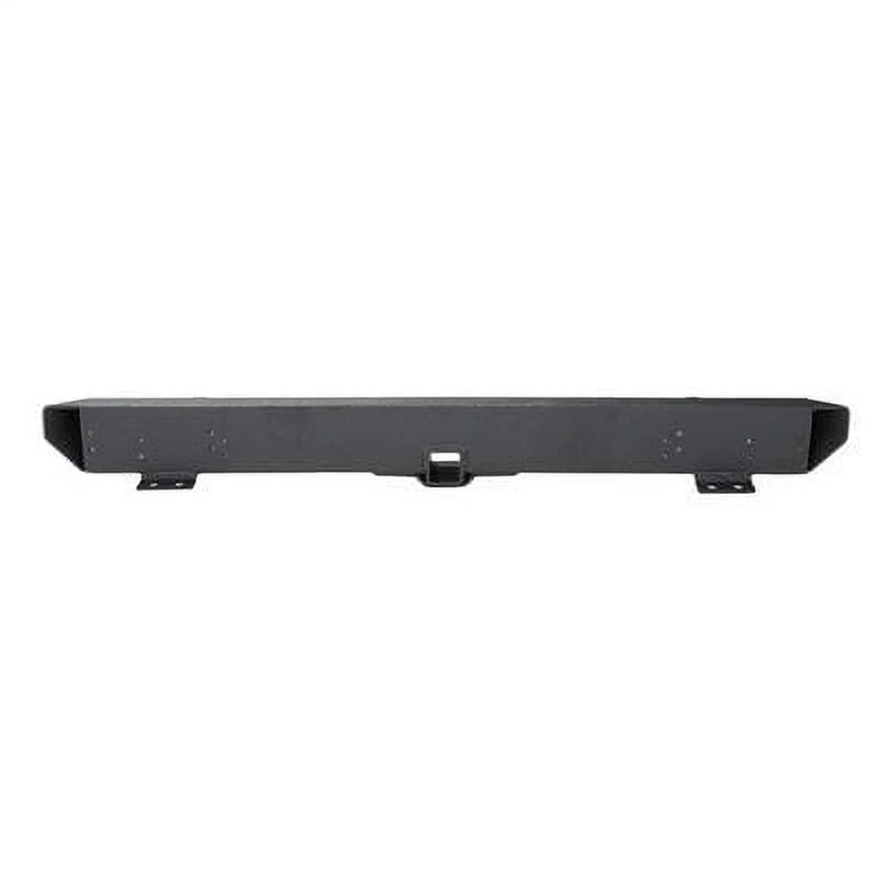Textured Black Rear Bumper with Hitch and D-Ring Mounts Q19856