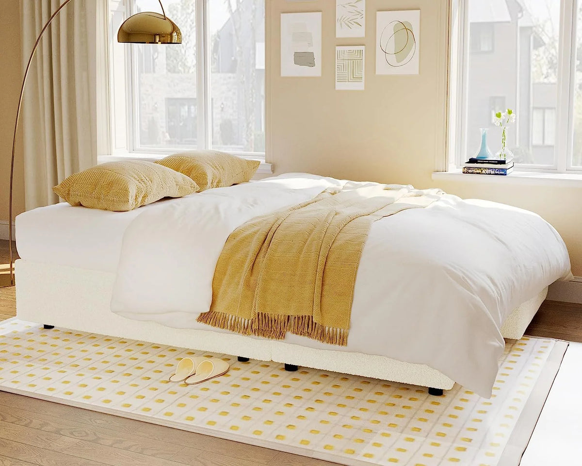 L Shaped Sleeper Sofa with Storage Chaise F520077
