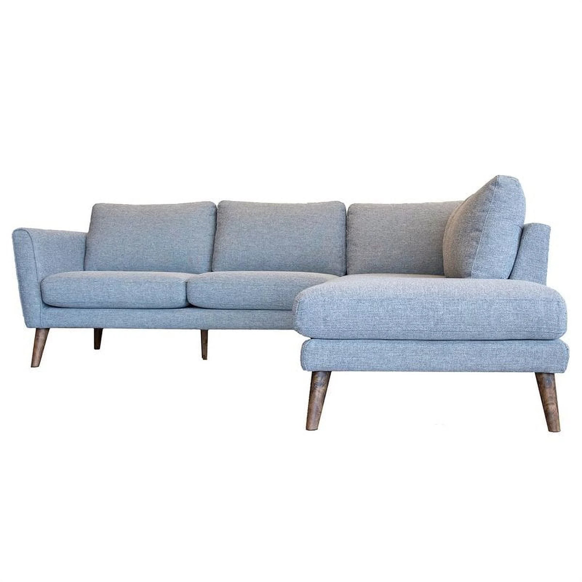Light Gray Sectional Sofa Right Chaise U641631
