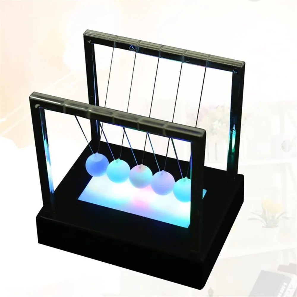 Newton Cradle LED Kinetic Energy Science Toys I41540