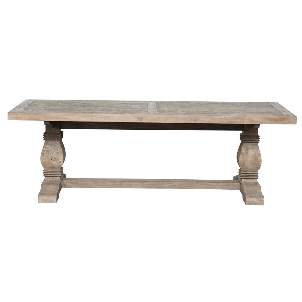 Reclaimed Wood Dining Table with Trestle Base Y48134