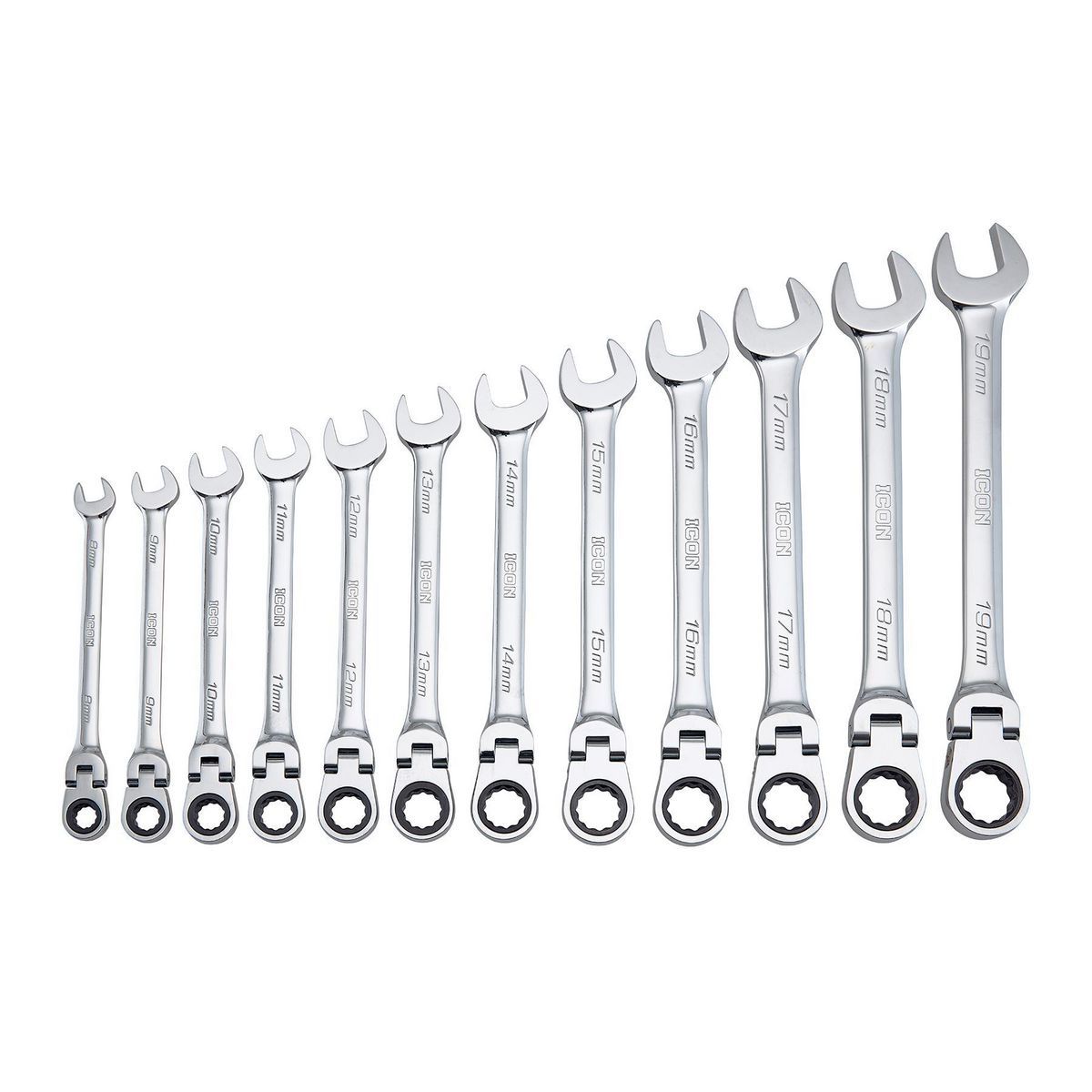 12-Piece Metric Ratcheting Combination Wrench L19247
