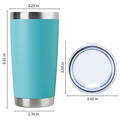 20oz Stainless Steel Tumbler with Lid, 8 Pack S65324