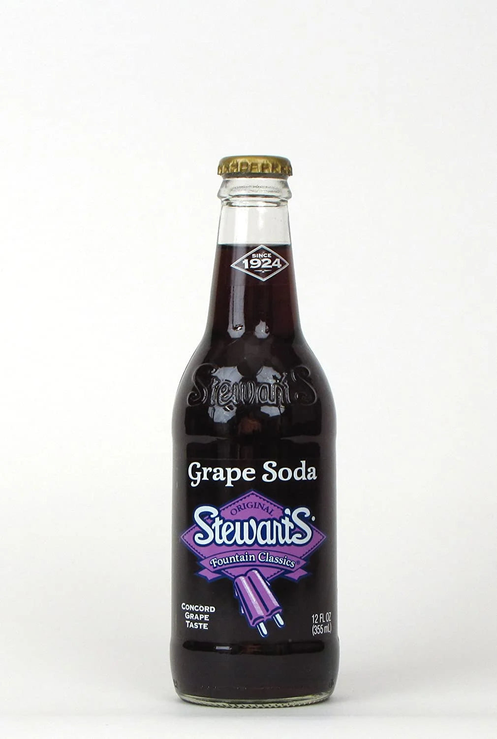12 oz Glass Bottle Grape Soda (6 Pack Total of 72 Oz) J835076