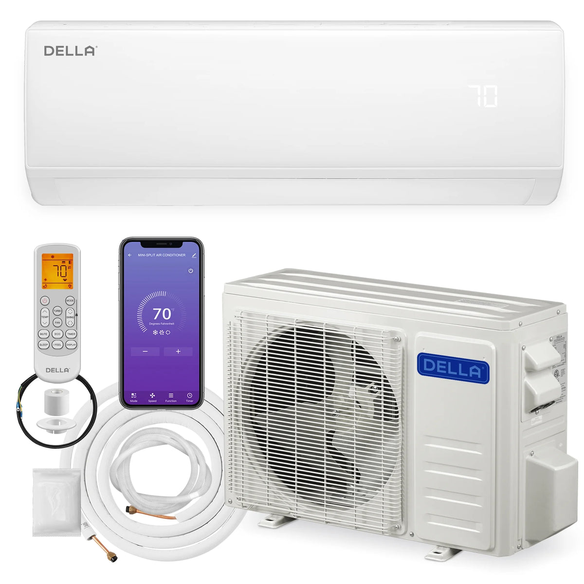 22000 BTU Mini Split Air Conditioner and Heater with Heat Pump Y58452