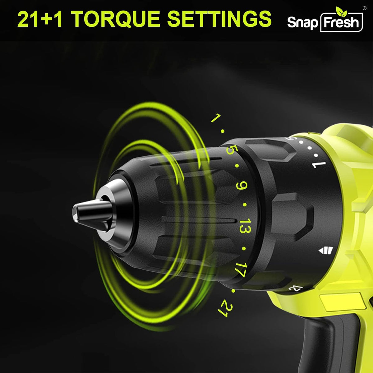 20V Cordless Drill Set with Battery and Charger, 43pcs Drill Bits W980476