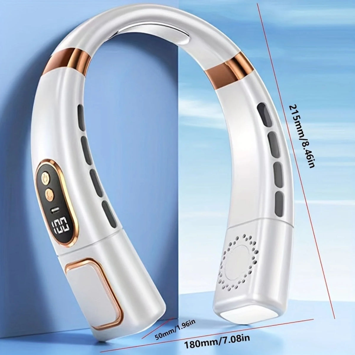 5 Speeds Portable Bladeless Neck Fan U18755