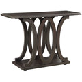 C Shaped Console Table in Cappuccino W730